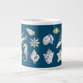 Scheppen van de oceaanreuzenkoffie-mok grote koffiekop (Voorkant)