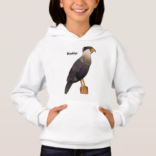Scheppende caracara-vogelschilderij cartoon (Voorkant)