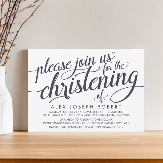 Scheppende en cream-kalligrafie kaart