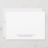 Scheppende en cream-kalligrafie kaart (Achterkant)