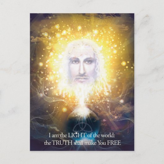 Schepper van de wereld briefkaart (Voorkant)