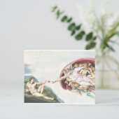 Schepping van Adam Briefkaart (Staand voorkant)