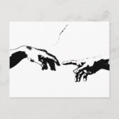 Schepping van Adam Briefkaart (Voorkant)