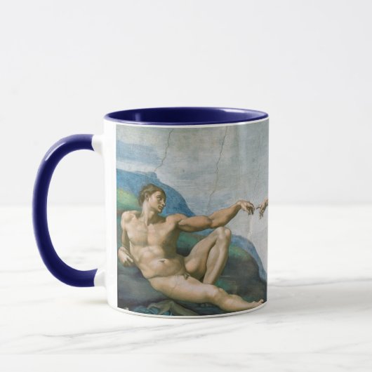 Schepping van Adam (c. 1511) | Michelangelo Mok (Links)