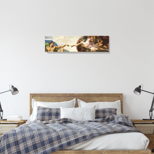 Schepping van Adam Canvas Afdruk (Insitu (Slaapkamer))