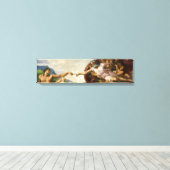 Schepping van Adam Canvas Afdruk (Insitu (Houten vloer))