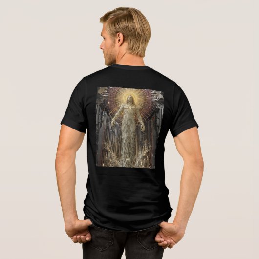 Schepping van Adam: Entropisch verval en Voxel Gli Tri-Blend Shirt (Achterkant volledig)