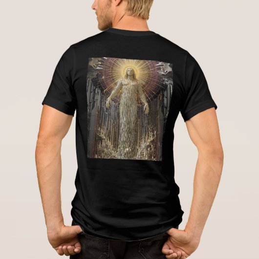 Schepping van Adam: Entropisch verval en Voxel Gli Tri-Blend Shirt (Achterkant)