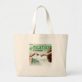 Schepping van Adam Grote Tote Bag (Voorkant)
