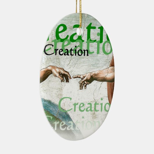 Schepping van Adam Keramisch Ornament (Rechts)