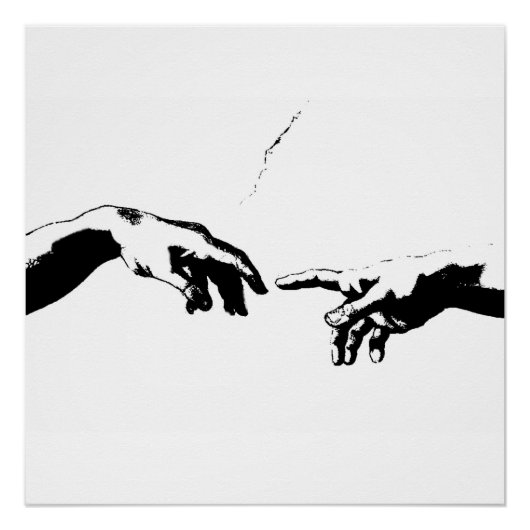 Schepping van Adam Poster (Voorkant)