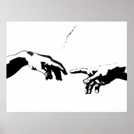 Schepping van Adam Poster