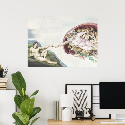 Schepping van Adam Poster (Thuiskantoor)