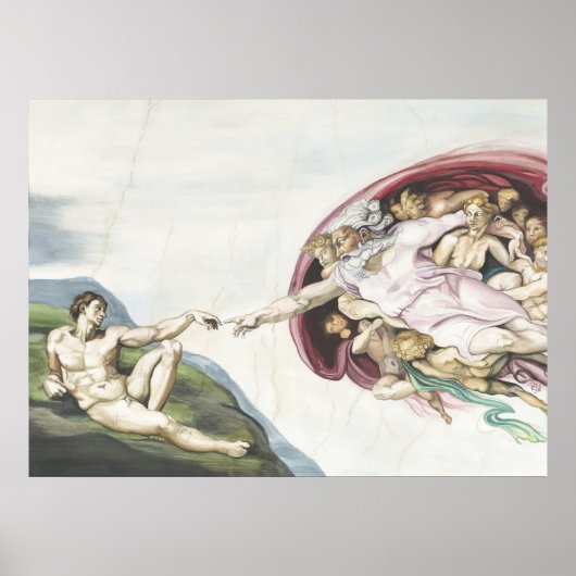 Schepping van Adam Poster (Voorkant)