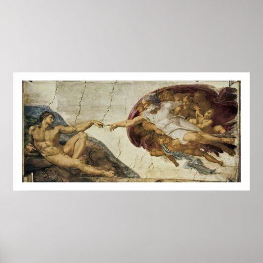 Schepping van Adam Poster (Voorkant)
