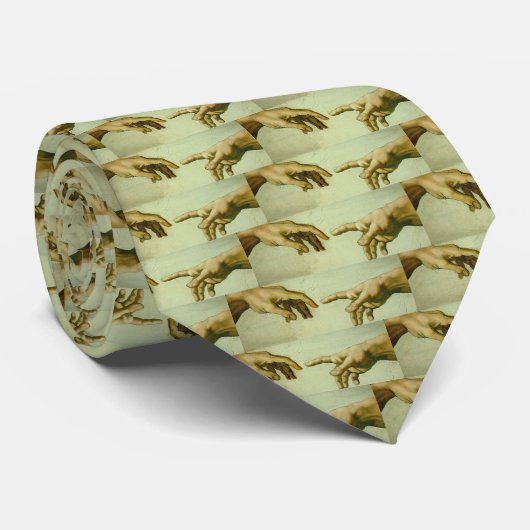 Schepping van Adam - stropdas (Opgerold)