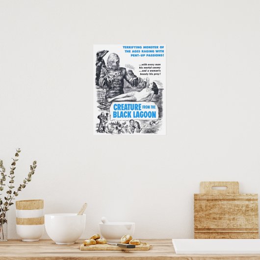 Schepping van de Zwarte Lagoon Poster (Keuken)