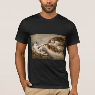 Schepping van harige Adam T-shirt
