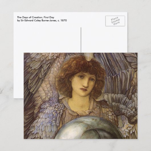 Scheppingsdagen, Eerste Dag van Burne Jones Briefkaart (Voorkant / Achterkant)
