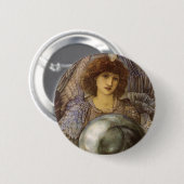 Scheppingsdagen, Eerste Dag van Burne Jones Ronde Button 5,7 Cm (Voorkant /achterkant)