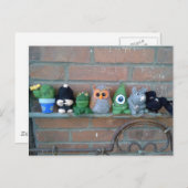 schepsels en tekens van lettertekens briefkaart (Voorkant / Achterkant)