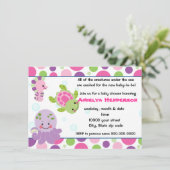 schepsels van zeeen in het kader van de zee-uitnod kaart (Staand voorkant)