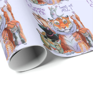 Schept een geweldige en kleine kat! cadeaupapier