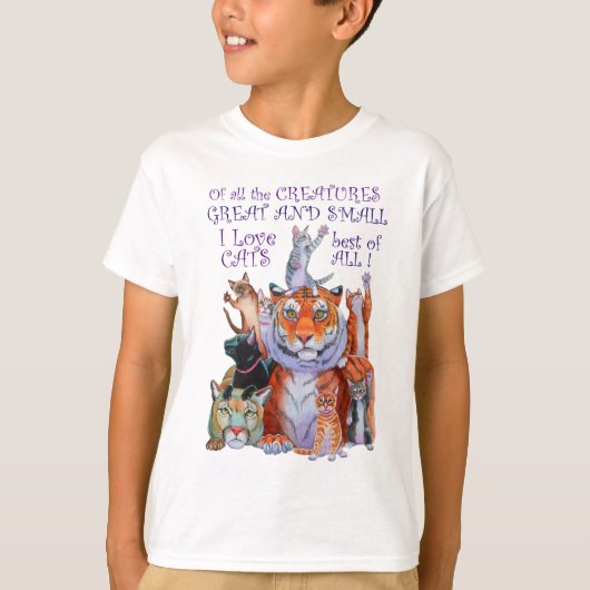 Schept een geweldige en kleine kat! t-shirt (Voorkant)