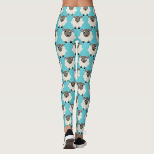Schept naadloos patroon leggings (Achterkant)