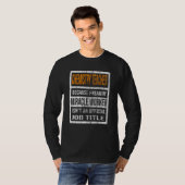 Scherdocent Omdat Wonderdoener Mannen Vrouwen T-shirt (Voorkant volledig)