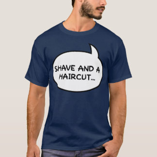 Scheren en een Haircut Two Bits dubbelzijdig T-shirt