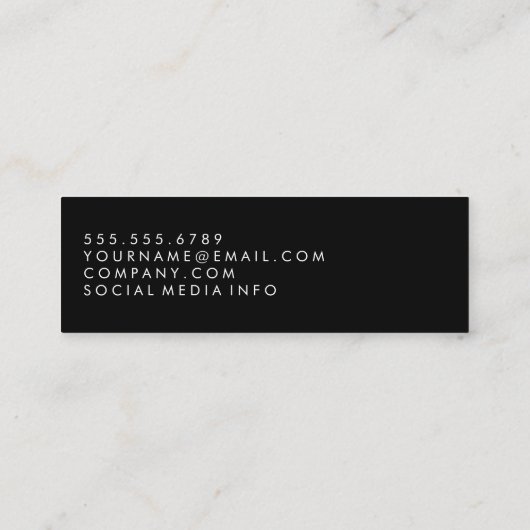 Scheren voor haar mini visitekaartje (Achterkant)