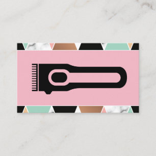 Scheren voor haar Modern geometrisch patroon Visitekaartje