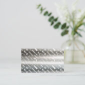 Scheren voor haartrimmer | Kapper Patroon | Metaal Visitekaartje (Staand voorkant)