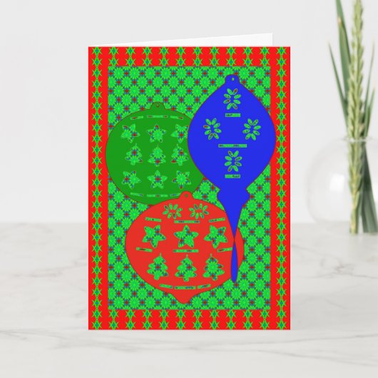 Scherenschnitte-ornamenten Feestdagen Kaart (Voorkant)