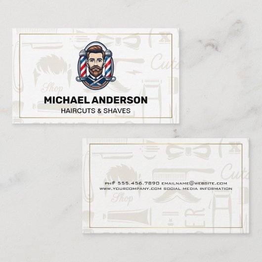 Scherenstijlen | Winkel Eigenaar Visitekaartje (Voorkant / Achterkant)