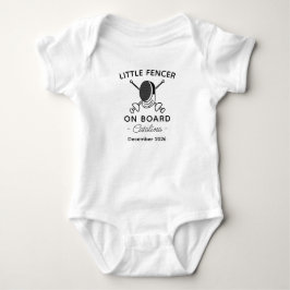 Scherm Baby Shower Kleine schermer aan boord Scher Romper