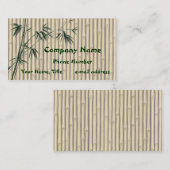 Scherm Bamboe bladeren Visitekaartje (Voorkant / Achterkant)