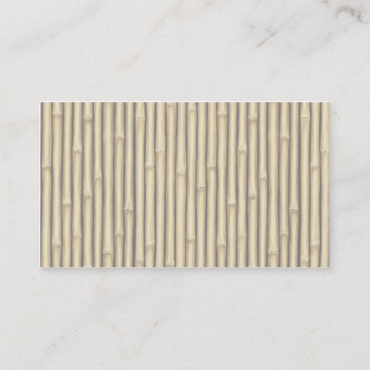 Scherm Bamboe bladeren Visitekaartje (Achterkant)