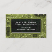 Scherm Computer Repair Visitekaartje Circuits (Voorkant)