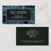 Scherm Computer Repair Visitekaartje Circuits (Voorkant / Achterkant)