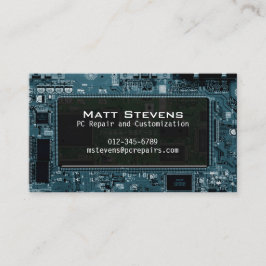 Scherm Computer Repair Visitekaartje Circuits