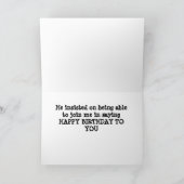 SCHERM EN KROW MET "BIRTHDAY WISHES" KAART (Binnen)