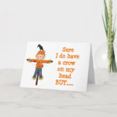 SCHERM EN KROW MET "BIRTHDAY WISHES" KAART (Voorkant)