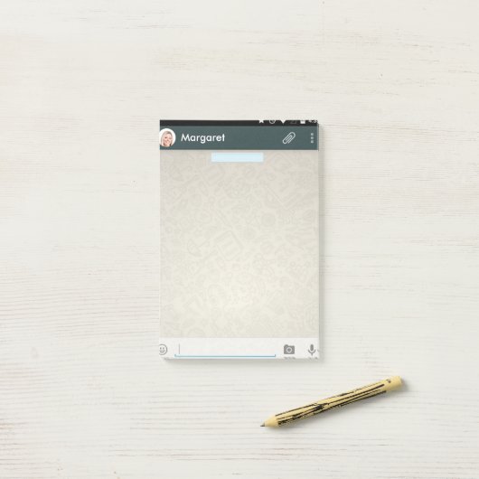 Scherm iPhone 6 Post it Note Message (Op bureau)