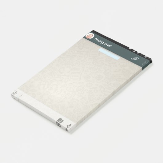 Scherm iPhone 6 Post it Note Message (Schuin)