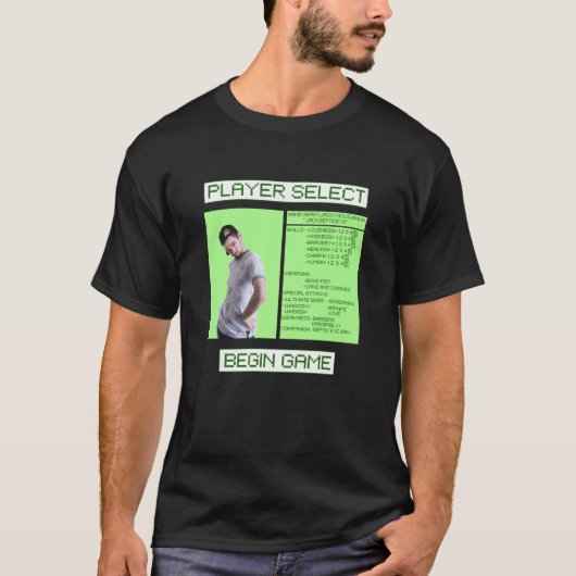 Scherm Jacksepticeye Player Select T-shirt (Voorkant)
