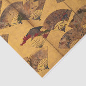 Scherm met gekatterde ventilatoren, Edo-periode do Tissuepapier (Detail)