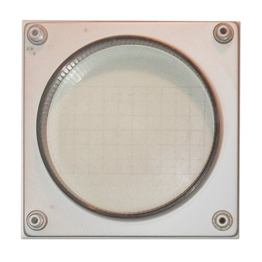 scherm met Oscilloscoop Tegeltje (Voorkant)