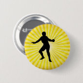 Scherm; Scherm; geel Ronde Button 5,7 Cm (Voorkant /achterkant)